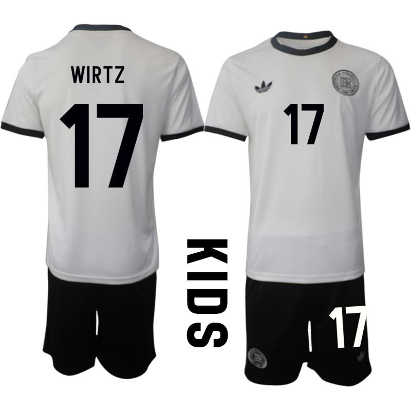 Youth 2025-2026 Season Germany home white #17 Soccer Jersey